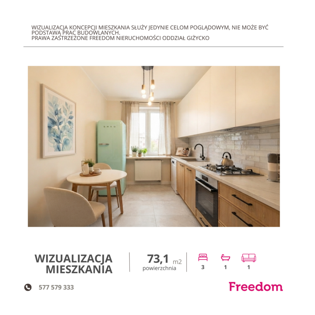 Mieszkanie 73,1 m² z widokiem na jezioro Niegocin - zdjęcie 13