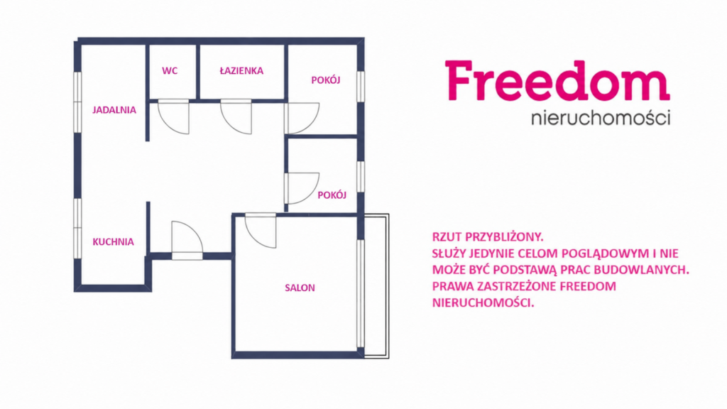 Na sprzedaż 3-pokojowe mieszkanie 72 m² – Pruszków - rzut 1