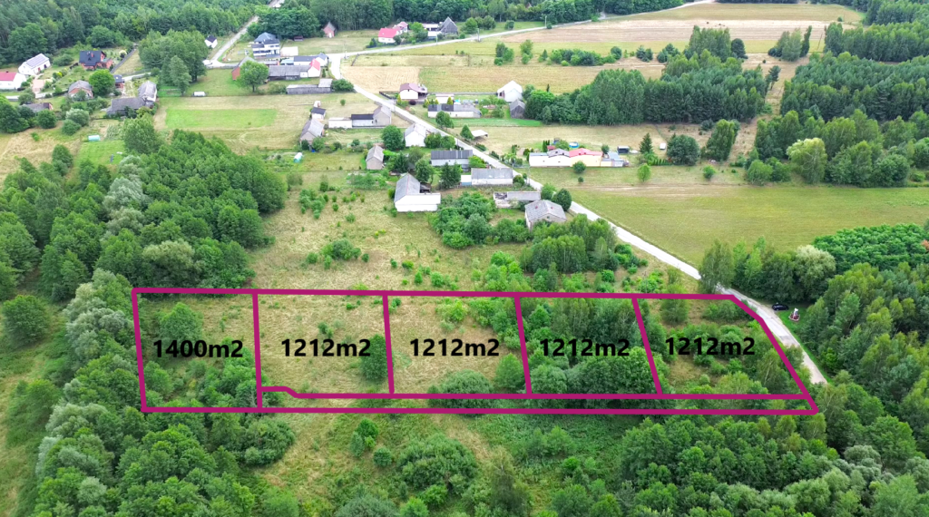 Działki 1200m2 w otulinie lasów Gertrudów/Gomunice - zdjęcie 2