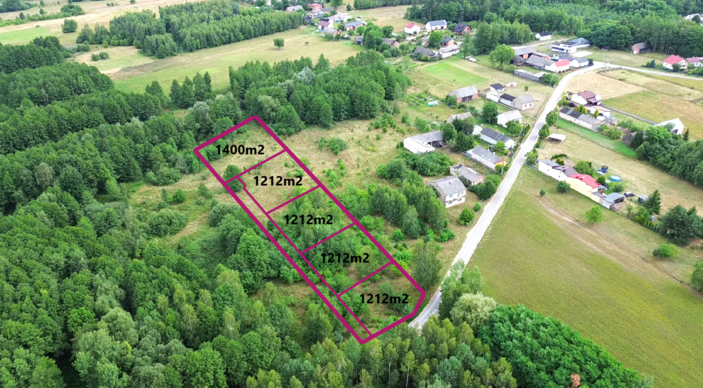 Działki 1200m2 w otulinie lasów Gertrudów/Gomunice - zdjęcie 1