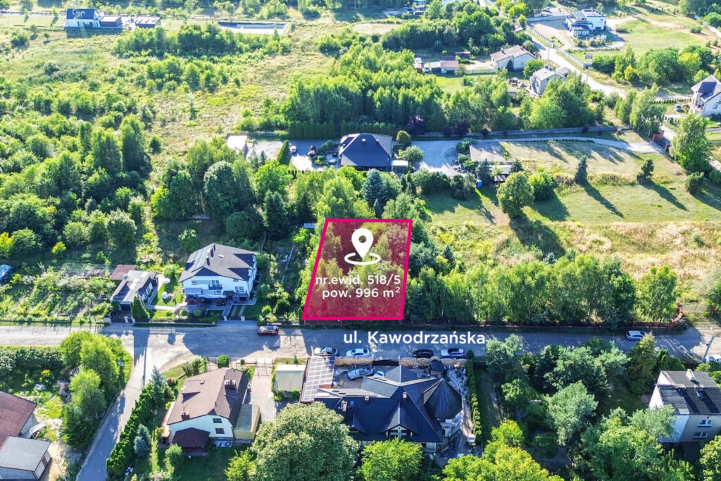 Słoneczna działka 996 m² z mediami | Stradom - zdjęcie 3