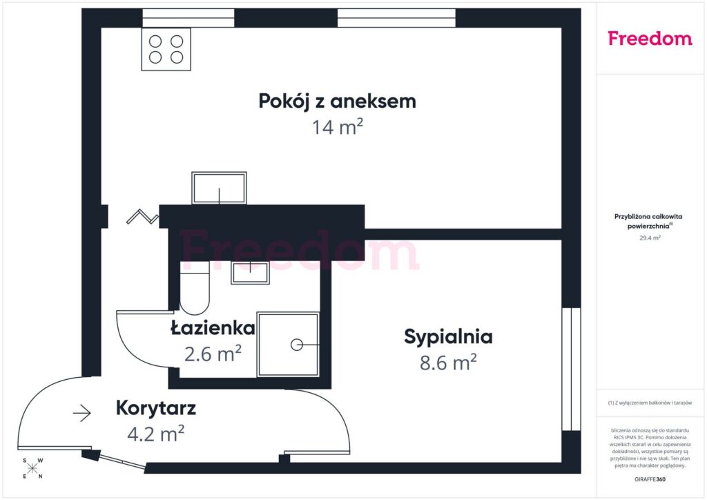 Mieszkanie w Gołutowie k. Rychlik - rzut 1