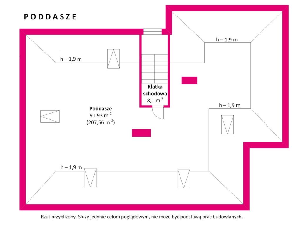 Nowy i energooszczędny dom 2024 w Chojnach - rzut 2