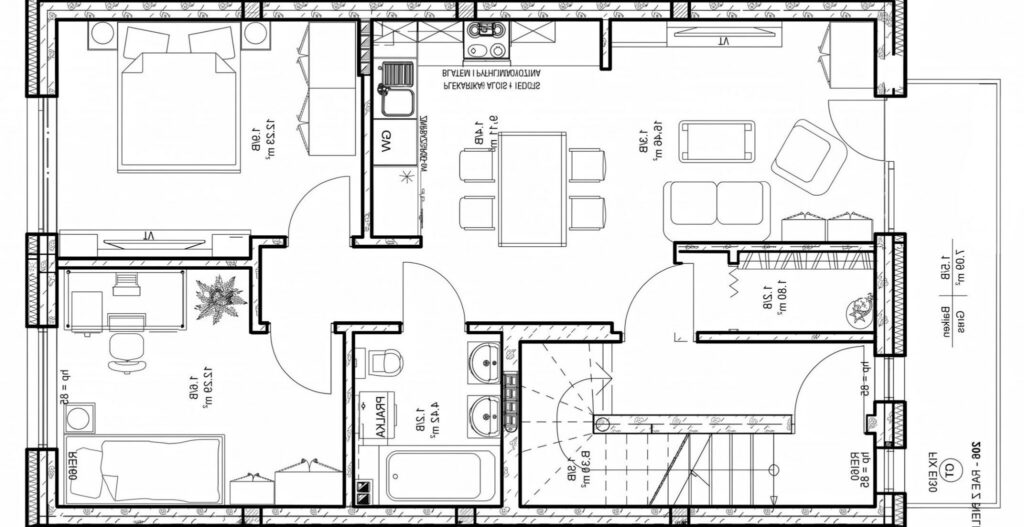 Na sprzedaż dwupoziomowe M | 107m² | Chobienice - rzut 1