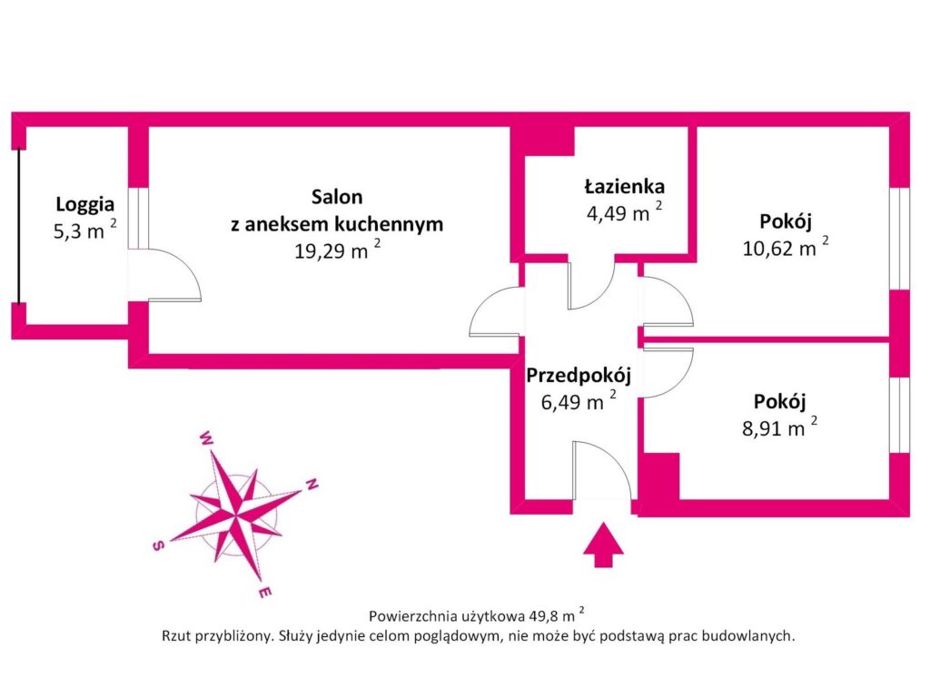 Mieszkanie 3 pokoje, wykończone,nowe, Quatro - rzut 1