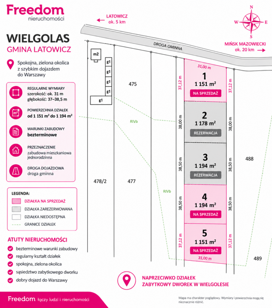 Działka budowlana z WZ Wielgolas gm.Latowicz - zdjęcie 1