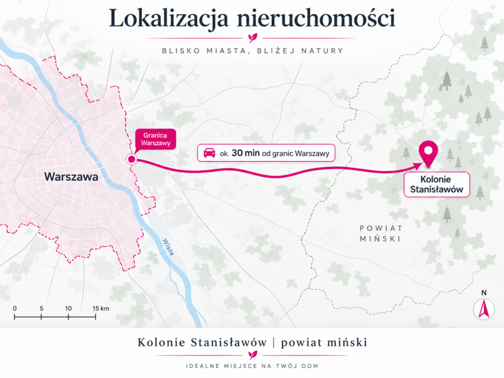 Działka budowlana Kolonie Stanisławów powiat Mińsk - zdjęcie 1