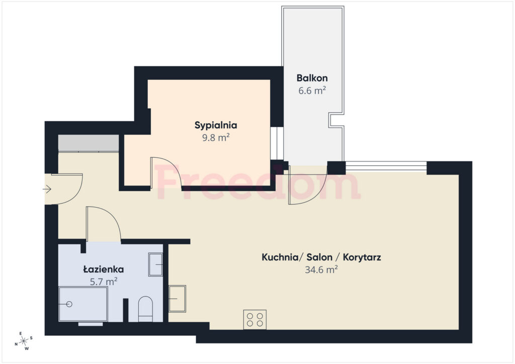 Nowe 2 pokoje z balkonem – Barczewo - zdjęcie 9
