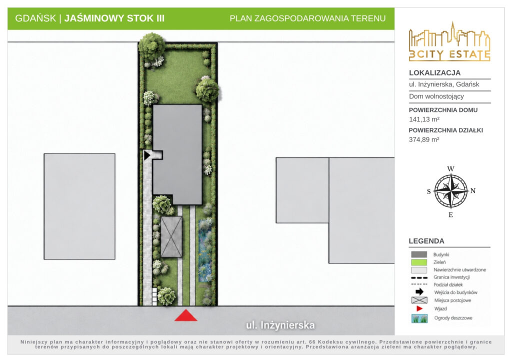 Dom wolnostojący - Gdańsk Kokoszki - 6 pokoi - rzut 2